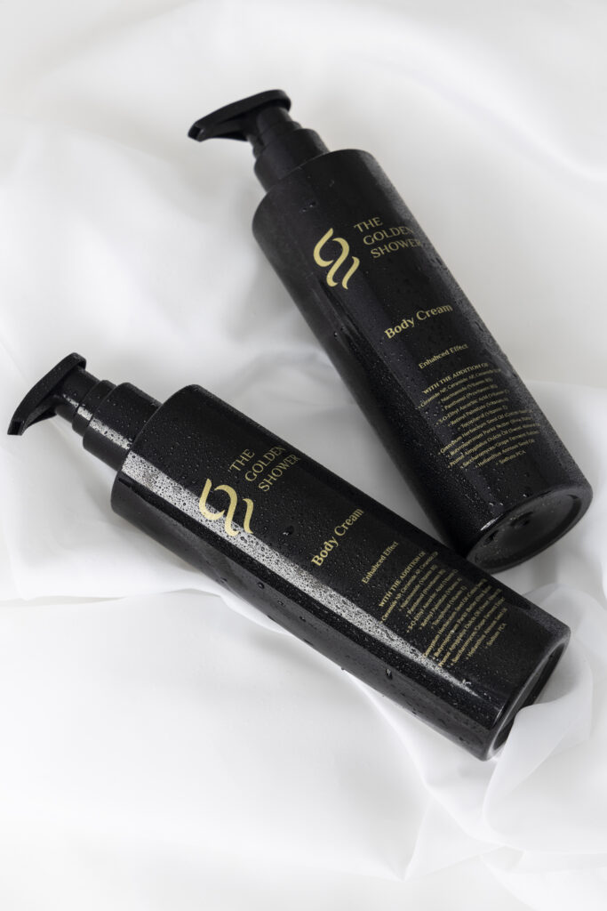 Luxury body cream application for smooth, hydrated skin