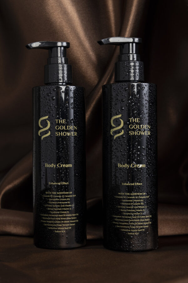Rich creamy texture of Enhanced Effect Body Cream showing luxurious consistency